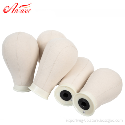 High Quality Cheap Price Canvas Block Head Display Wigs 21 To 25 Inches Mannequin Head Wig Display Styling Canvas Head